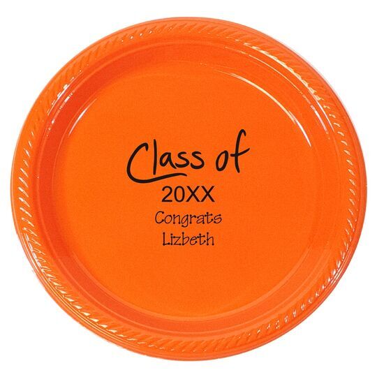 Pick Any Year of Fun Class of Plastic Plates
